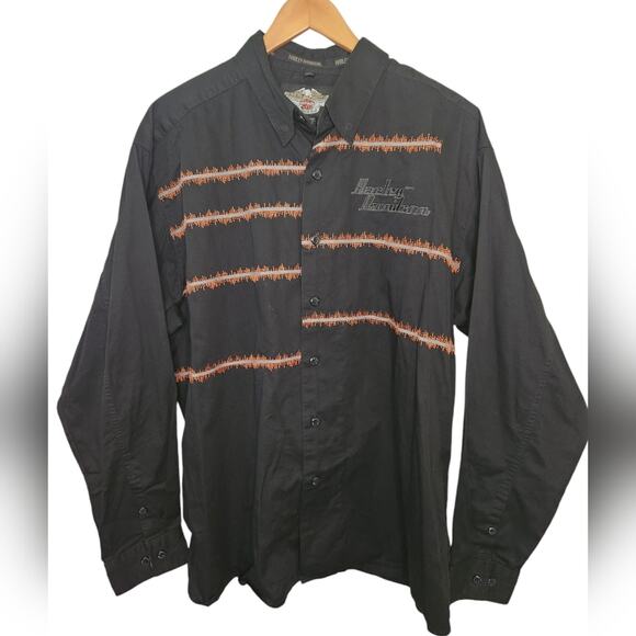 Harley Davidson mens button down shirt XL - Picture 1 of 7